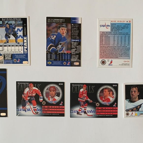 Washington Capitals Vintage NHL Hockey Cards - Lot of 21 w/ Bondra, Gonchar - Picture 5 of 7